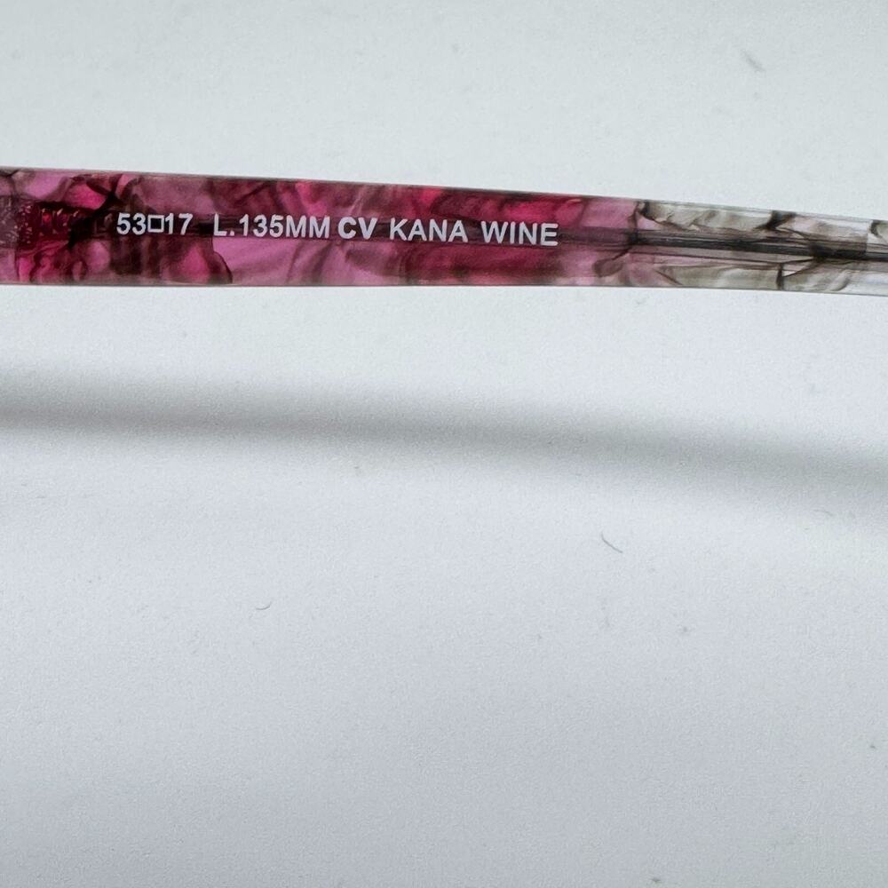 BCBGMaxazria Kana Wine Eyeglasses Frames Womens Pink red 53 17 135 H17628 - Picture 6 of 7